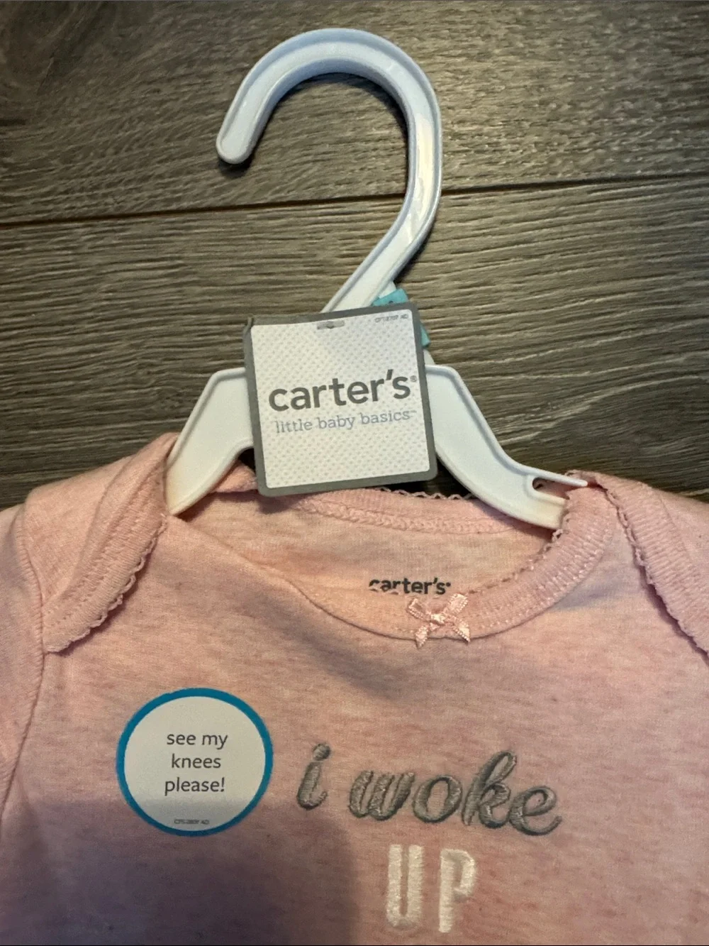 Carter's Pink Long-Sleeve Top & Cloud Leggings Set